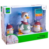 Jucărie interactivă Hola Toys Duck Family HE9987 6 luni / Multicolor White