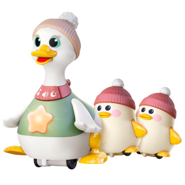 Jucărie interactivă Hola Toys Duck Family HE9987 6 luni / Multicolor White photo 2 Jucărie interactivă Hola Toys Duck Family HE9987 6 luni / Multicolor White photo 2