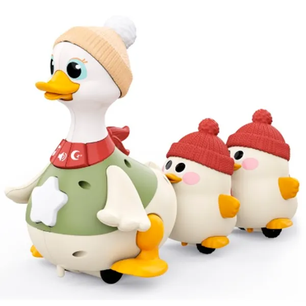 Jucărie interactivă Hola Toys Duck Family HE9987 6 luni / Multicolor White photo 3 Jucărie interactivă Hola Toys Duck Family HE9987 6 luni / Multicolor White photo 3