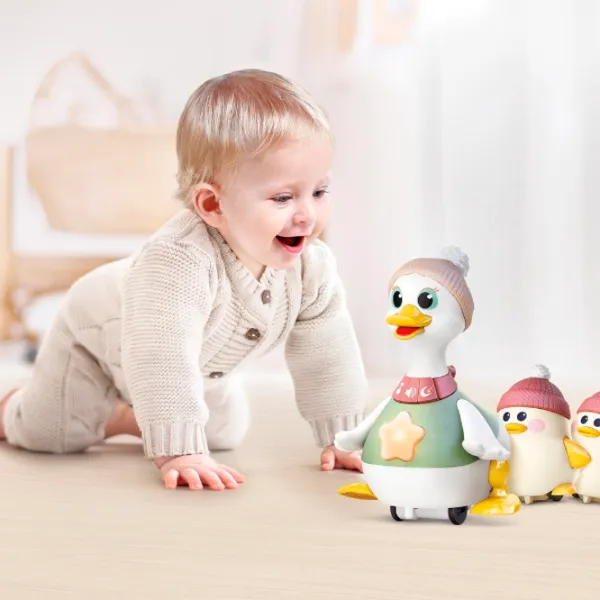 Jucărie interactivă Hola Toys Duck Family HE9987 6 luni / Multicolor White photo 7 Jucărie interactivă Hola Toys Duck Family HE9987 6 luni / Multicolor White photo 7