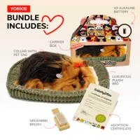Jucărie interactivă Perfect Petzzz Now we're huggable! Yorkie Dog 91-26 3+ / Brown Black photo 6