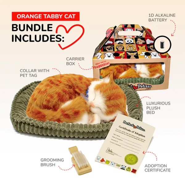 Интерактивная игрушка Perfect Petzzz Now we're huggable! Tabby Cat 92-05 3+ / White Оранжевый photo 9