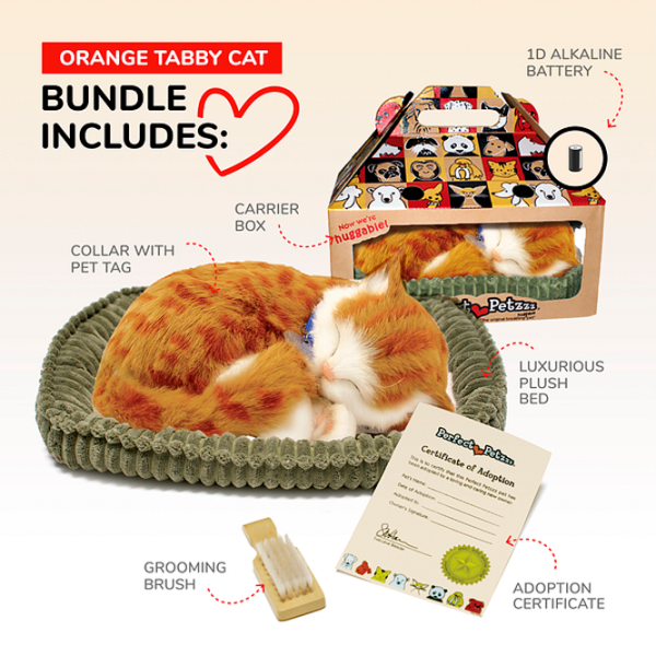 Интерактивная игрушка Perfect Petzzz Now we're huggable! Tabby Cat 92-05 3+ / White Оранжевый photo 9