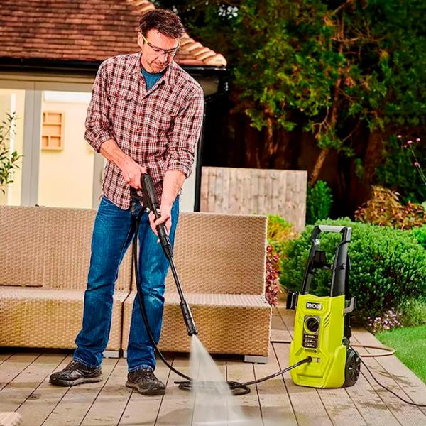 Maşină de curăţat cu presiune Ryobi RY130PWA-P 1600 W / Green photo 4 Maşină de curăţat cu presiune Ryobi RY130PWA-P 1600 W / Green photo 4
