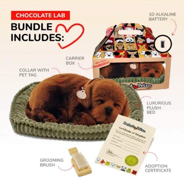 Интерактивная игрушка Perfect Petzzz Now we're huggable! Chocolate Labrador 91-13 3+ / Черный Коричневый photo 6