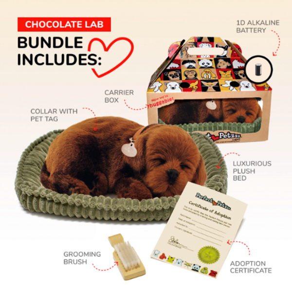 Интерактивная игрушка Perfect Petzzz Now we're huggable! Chocolate Labrador 91-13 3+ / Черный Коричневый photo 6