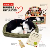Интерактивная игрушка Perfect Petzzz Now we're huggable! Short Haired Cat 92-06 3+ / White Черный photo 9