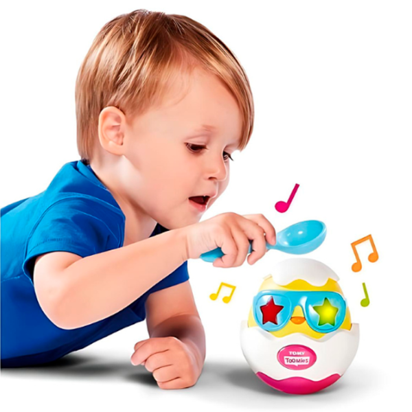 Jucărie interactivă Tomy Toomies Beat It! T72816 18+ luni / Multicolor White photo 5