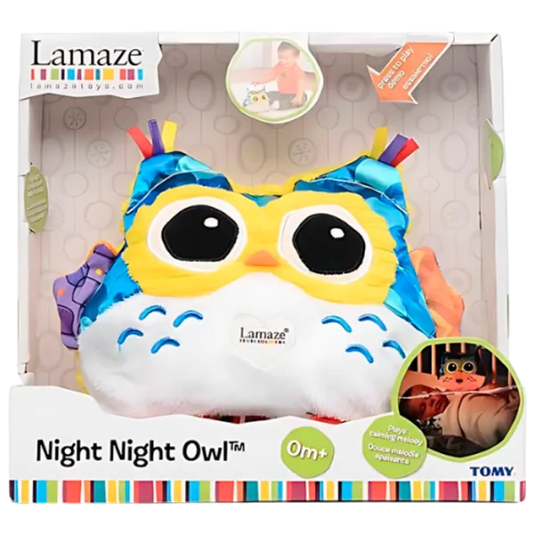 Jucărie interactivă Tomy Lamaze Night Night Owl T27163 0+ / Multicolor White photo 1