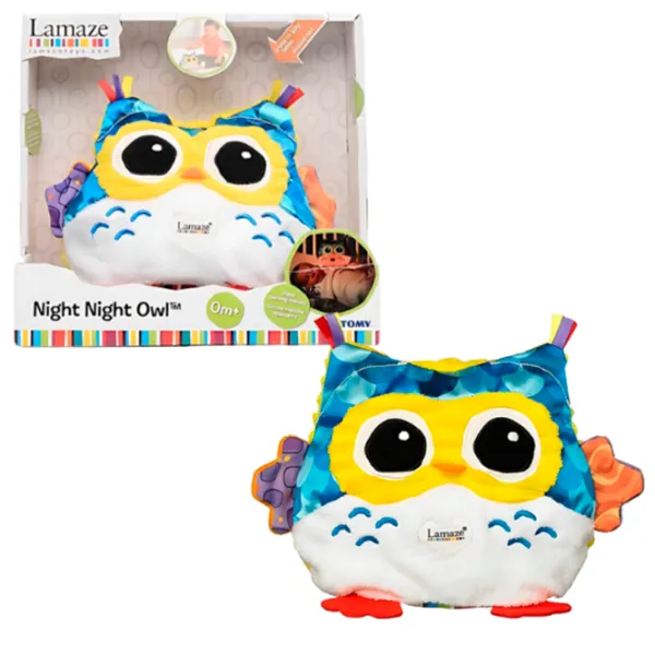 Jucărie interactivă Tomy Lamaze Night Night Owl T27163 0+ / Multicolor White photo 2