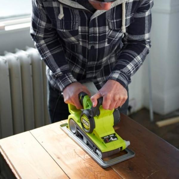 Șlefuitor Ryobi EBS800V Cu bandă / 800 W / Green photo 4 Șlefuitor Ryobi EBS800V Cu bandă / 800 W / Green photo 4