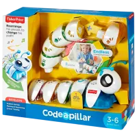 Интерактивная игрушка Fisher Price Caterpillar Connect and Run K-DKT39 3+ / Разноцветный Белый