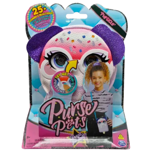 Интерактивная игрушка Spin Master Purse Pets Treats Puppy K-6065038 5+ / Разноцветный Розовый photo 1