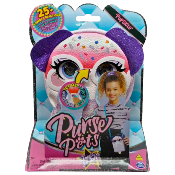 Интерактивная игрушка Spin Master Purse Pets Treats Puppy K-6065038 5+ / Разноцветный Розовый photo 1