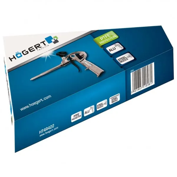 Пистолет для монтажной пены Hoegert HT4R425 Металл / Механический photo 2