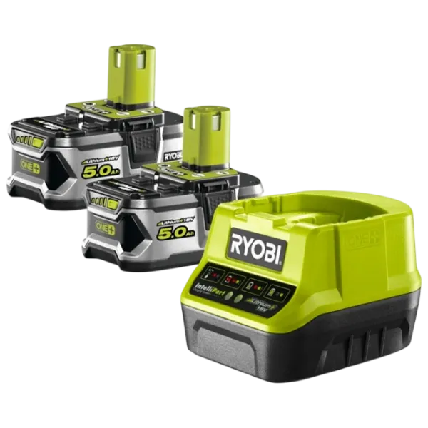 Set acumulatori și încărcător Ryobi RC18120-250X  Li-Ion / 5 Ah / 18 V photo 1 Set acumulatori și încărcător Ryobi RC18120-250X  Li-Ion / 5 Ah / 18 V photo 1