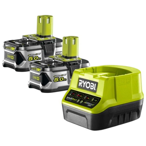 Set acumulatori și încărcător Ryobi RC18120-250X  Li-Ion / 5 Ah / 18 V photo 1 Set acumulatori și încărcător Ryobi RC18120-250X  Li-Ion / 5 Ah / 18 V photo 1