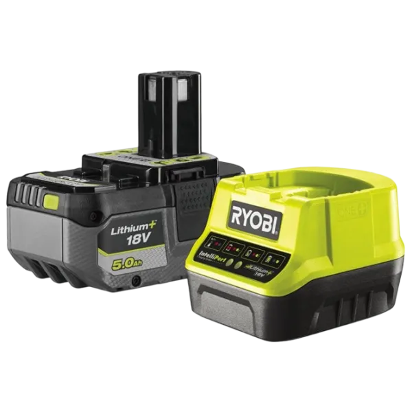 Set acumulatori și încărcător Ryobi RC18120-150X Li-Ion / 5 Ah / 18 V photo 1 Set acumulatori și încărcător Ryobi RC18120-150X Li-Ion / 5 Ah / 18 V photo 1