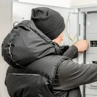 Vestă de lucru pentru bărbați Hoegert HT5K920 48 / S / Black photo 3