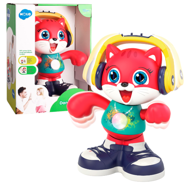 Jucărie interactivă Hola Toys Dancing cat E721 18+ luni / Multicolor Red photo 2 Jucărie interactivă Hola Toys Dancing cat E721 18+ luni / Multicolor Red photo 2