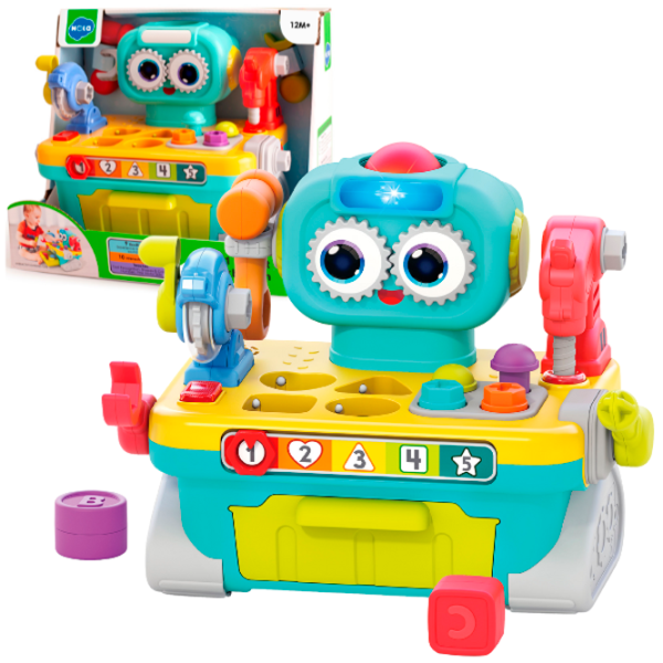 Jucărie interactivă Hola Toys Robot workbench HE8975 12+ luni / Multicolor Multicolor photo 3 Jucărie interactivă Hola Toys Robot workbench HE8975 12+ luni / Multicolor Multicolor photo 3