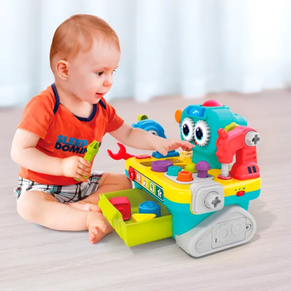 Jucărie interactivă Hola Toys Robot workbench HE8975 12+ luni / Multicolor Multicolor photo 4 Jucărie interactivă Hola Toys Robot workbench HE8975 12+ luni / Multicolor Multicolor photo 4