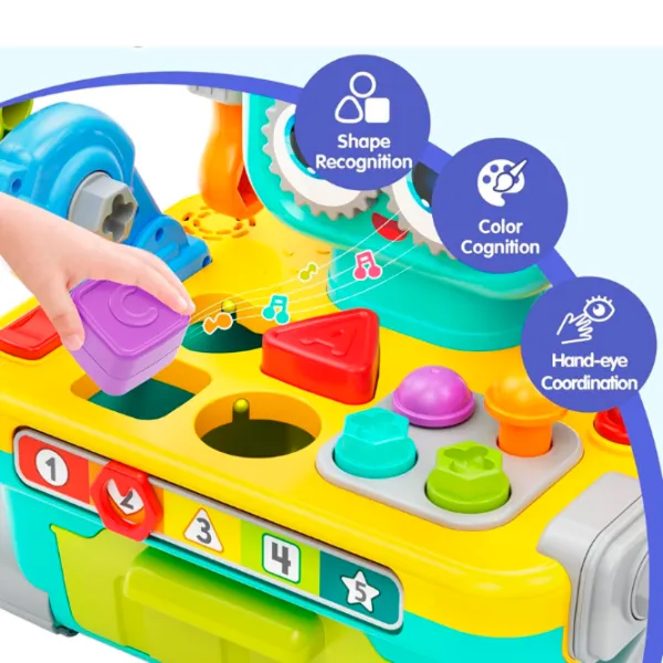 Jucărie interactivă Hola Toys Robot workbench HE8975 12+ luni / Multicolor Multicolor photo 6 Jucărie interactivă Hola Toys Robot workbench HE8975 12+ luni / Multicolor Multicolor photo 6