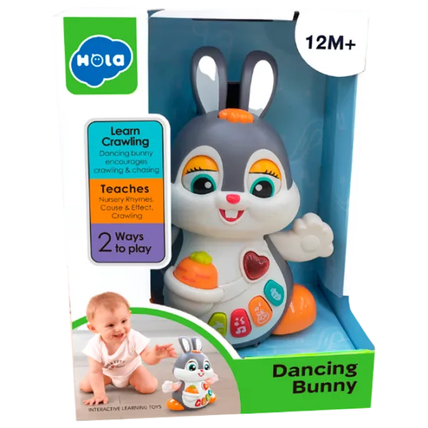 Jucărie interactivă Hola Toys Dancing Bunny HE9991 12+ luni / Multicolor White photo 1 Jucărie interactivă Hola Toys Dancing Bunny HE9991 12+ luni / Multicolor White photo 1