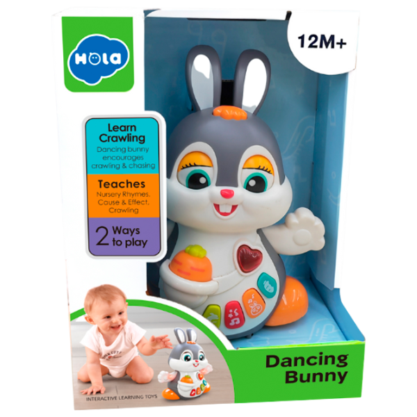 Jucărie interactivă Hola Toys Dancing Bunny HE9991 12+ luni / Multicolor White photo 1 Jucărie interactivă Hola Toys Dancing Bunny HE9991 12+ luni / Multicolor White photo 1