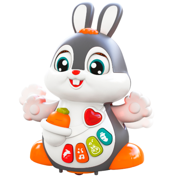 Jucărie interactivă Hola Toys Dancing Bunny HE9991 12+ luni / Multicolor White photo 2 Jucărie interactivă Hola Toys Dancing Bunny HE9991 12+ luni / Multicolor White photo 2