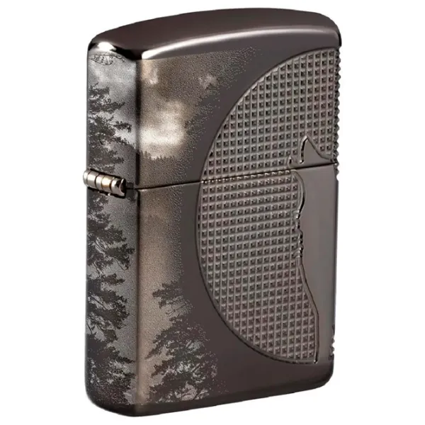 Brichetă Zippo Wolf Design Gray / Alamă photo 1 Brichetă Zippo Wolf Design Gray / Alamă photo 1