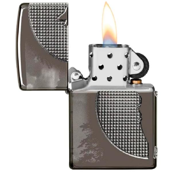 Brichetă Zippo Wolf Design Gray / Alamă photo 3 Brichetă Zippo Wolf Design Gray / Alamă photo 3