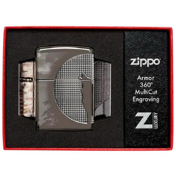 Brichetă Zippo Wolf Design Gray / Alamă photo 4 Brichetă Zippo Wolf Design Gray / Alamă photo 4