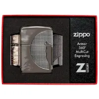 Зажигалка Zippo Wolf Design Серый / Латунь photo 4