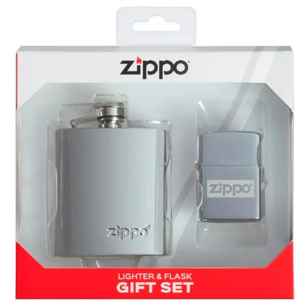 Зажигалка Zippo Zippo Design Ltr & Flask Set Серебряный / Латунь photo 5 Зажигалка Zippo Zippo Design Ltr & Flask Set Серебряный / Латунь photo 5