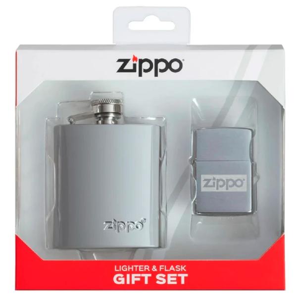 Зажигалка Zippo Zippo Design Ltr & Flask Set Серебряный / Латунь photo 5 Зажигалка Zippo Zippo Design Ltr & Flask Set Серебряный / Латунь photo 5
