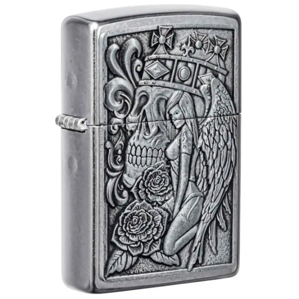 Brichetă Zippo Skull And Angel Gray / Metal photo 2 Brichetă Zippo Skull And Angel Gray / Metal photo 2