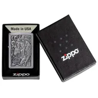 Зажигалка Zippo Skull And Angel Серый / Металл photo 3