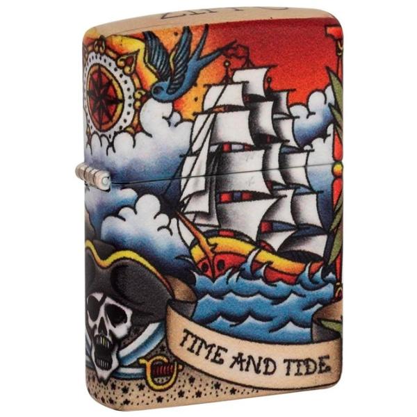 Brichetă Zippo Nautical Tattoo Design Multicolor / Alamă photo 1