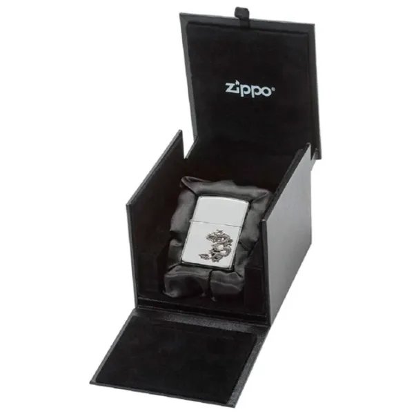 Brichetă Zippo Chinese Dragon Silver / Alamă photo 2 Brichetă Zippo Chinese Dragon Silver / Alamă photo 2