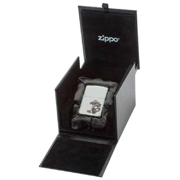 Brichetă Zippo Chinese Dragon Silver / Alamă photo 2 Brichetă Zippo Chinese Dragon Silver / Alamă photo 2