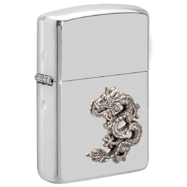 Brichetă Zippo Chinese Dragon Silver / Alamă photo 3 Brichetă Zippo Chinese Dragon Silver / Alamă photo 3