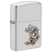 Зажигалка Zippo Chinese Dragon Серебряный / Латунь photo 3