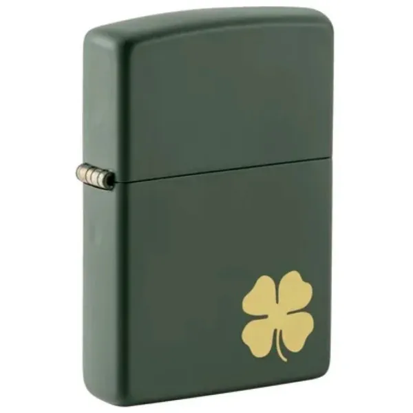 Зажигалка Zippo Four Leaf Clover Design Зеленый / Латунь photo 1