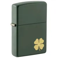 Brichetă Zippo Four Leaf Clover Design Green / Alamă