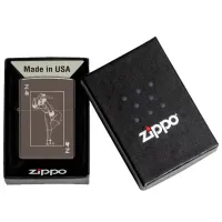 Зажигалка Zippo Windy Design Тёмно-бордовый / Латунь photo 3