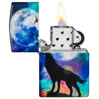 Зажигалка Zippo Wolf Design Разноцветный / Латунь