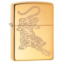 Зажигалка Zippo Tiger Tattoo Золото / Латунь photo 2
