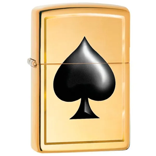 Brichetă Zippo Ace of Spades HP Gold / Alamă photo 1