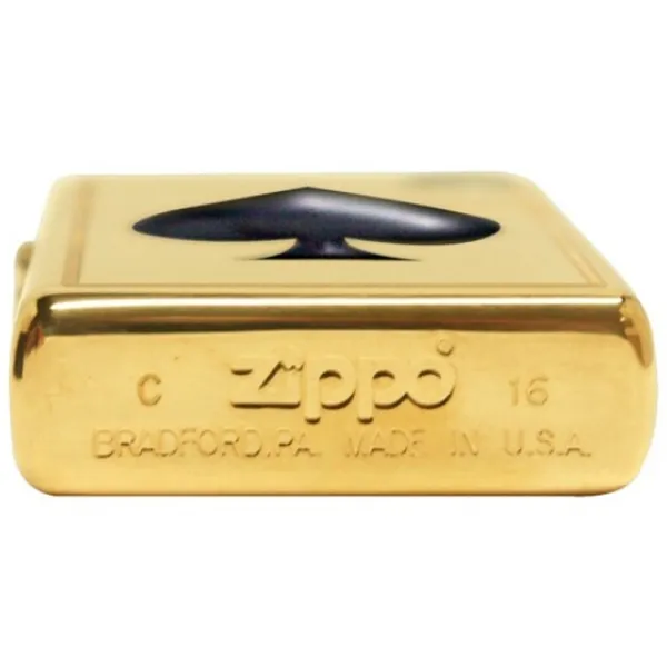 Brichetă Zippo Ace of Spades HP Gold / Alamă photo 3
